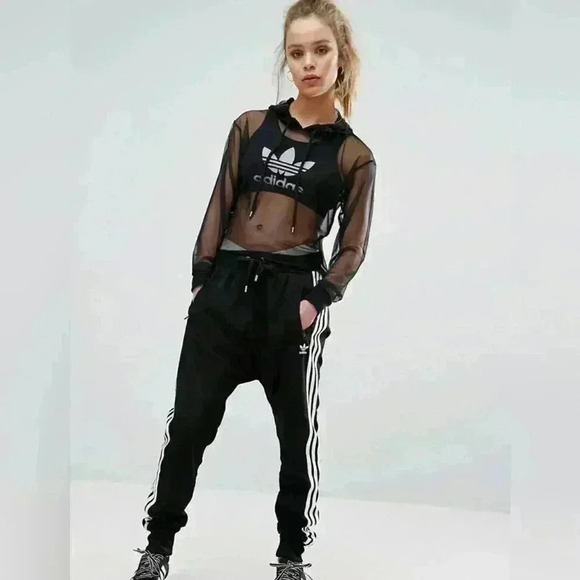 Adidas Drop Crotch 3 stripes pants - Picture 1 of 9